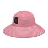 Wide brim bucket hat